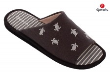 Garzon Casa Especial Parquet slippers "Embroidered Turtles Desig